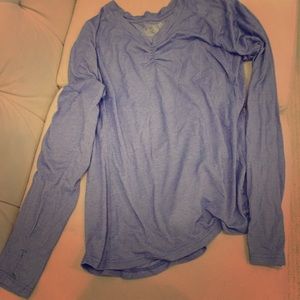 New Balance workout shirt thumb holes